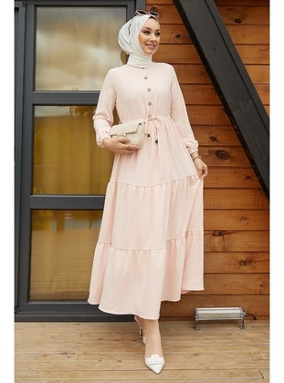 Dusty Pink - Unlined - Modest Dress - InStyle