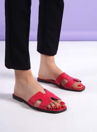 Red - Sandal - Slippers
