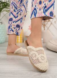 Cream - Sandal - Slippers