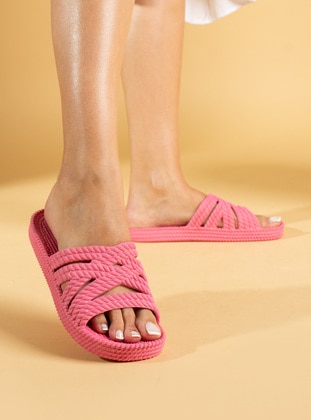 Powder Pink - Sandal - Sandal - Pembe Potin