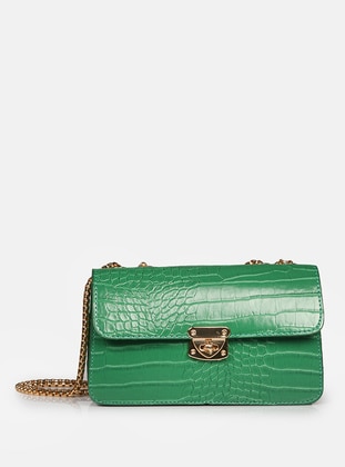أخضر - حقيبة بحمالة طويلة - حقيبة يد وكتف - الكتف‎ حقائب - Stilgo