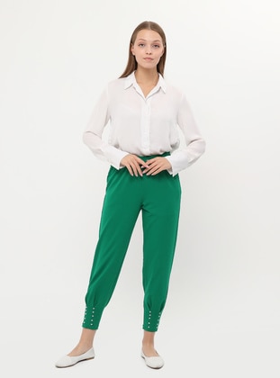 Green - Pants - Bwest