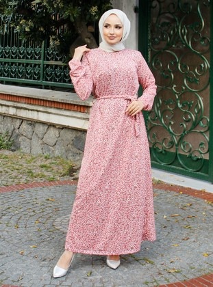 Deep Pink - Modest Dress - Por La Cara