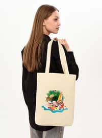 Satchel - Beige - Beach Bags
