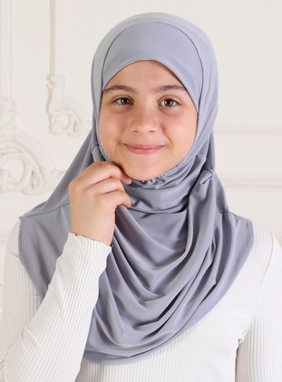 Light Gray - Instant Scarf - AHUSE