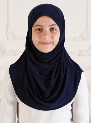 Navy Blue - Instant Scarf - AHUSE