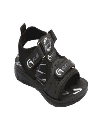 100gr - Black - Flat Sandals - Kids Sandals - Wordex