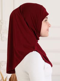 أحمر برغندي - حجابات جاهزة