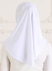 أبيض - حجابات جاهزة
