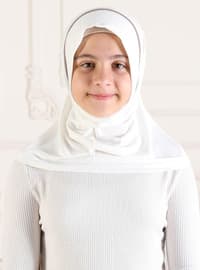 كريمي - من لون واحد - فيسكوز - حجابات جاهزة