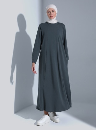Granite Gray - Modest Dress - Refka