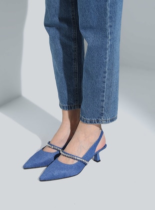 جينز أزرق - أحذية سهرة - Dilipapuç