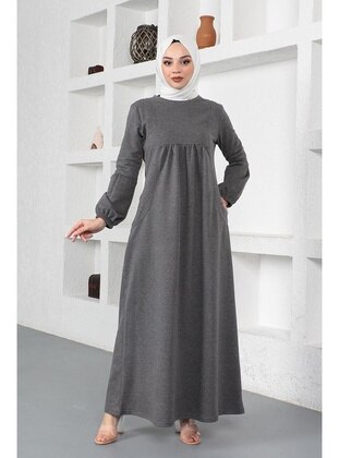 Anthracite - Modest Dress  - Modapinhan