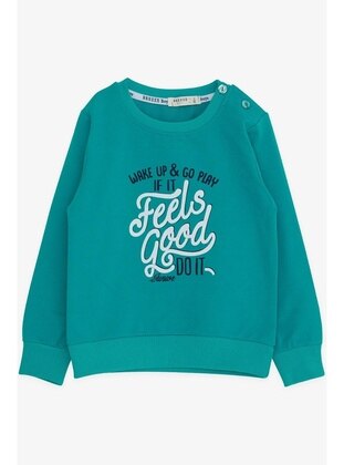 Turquoise - Boys` Sweatshirt - Breeze Girls&Boys