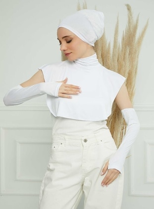 White - 150gr - Neckcover - Aisha`s Design