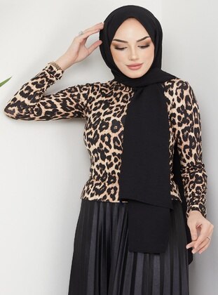 Leopard Print - Blouses - Hafsa Mina