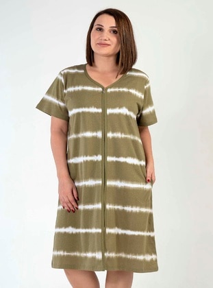 Khaki - Plus Size Pyjamas - Vienetta