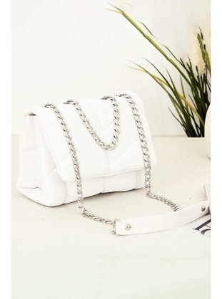 White - Shoulder Bags - Bipanya