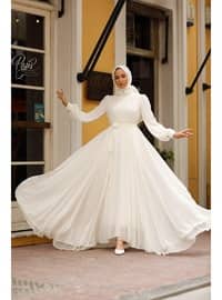 Wedding Modest Dress White