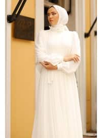 Wedding Modest Dress White
