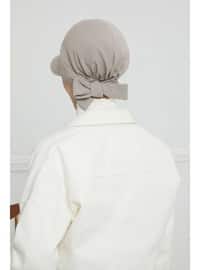 Grey - 13gr - Plain - Simple - Cotton - Bonnet