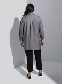 Dark Gray - Plus Size Tunic