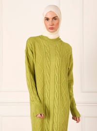 Olive Green - Knit Dresses