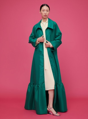 Emerald - Unlined - Cuban Collar - Abaya - Nuum Design