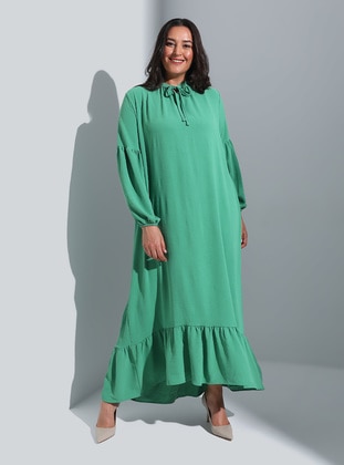 Meadow Green - Plus Size Dress - Alia