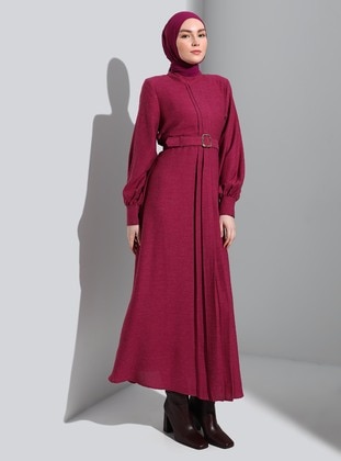 Cherry Color - Modest Dress - Refka