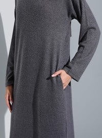 Modest Dress - Dark Gray