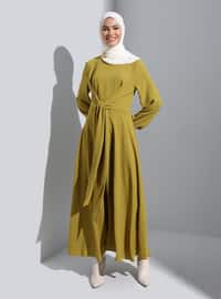 Neon Yellow - Modest Dress