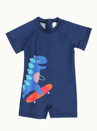 نيلي داكن - ملابس سباحة للأطفال - Neopy