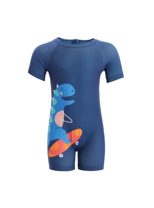 نيلي داكن - ملابس سباحة للأولاد - Neopy
