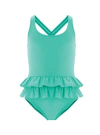 Mint Green - Girls` Swimsuit