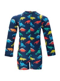 نيلي داكن - ملابس سباحة للأولاد