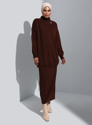 Brown - Knit Suits - Refka