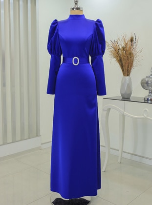 Saxe Blue - Modest Evening Dress - Rana Zenn