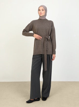 Dark Mink - Knit Sweaters - Refka