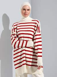 Red Striped - Knit Tunics