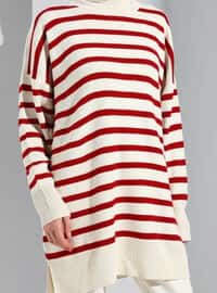 Red Striped - Knit Tunics