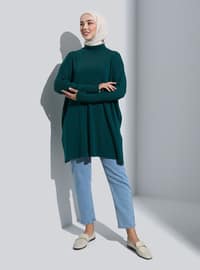 Emerald - Mock-Turtleneck - Unlined - Knit Tunics