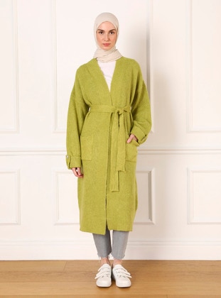 Olive Green - Knit Cardigan - Refka