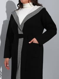 Black - Plus Size Knit Cardigan