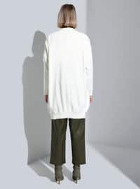 Ivory - Plus Size Knit Cardigan