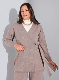 Dark Mink - Plus Size Knit Co-ords