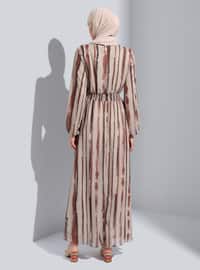 Light Beige - Modest Dress