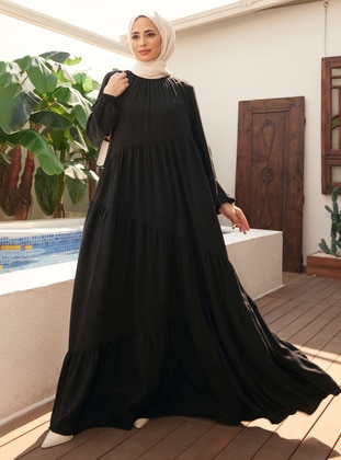 Black - Modest Dress - Neways
