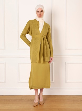 Olive Green - Knit Suits - Refka