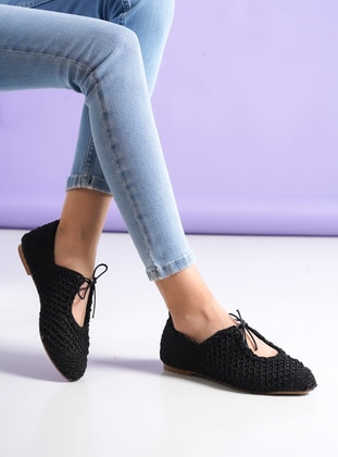Casual - Black - Faux Leather - Casual Shoes - Ayakkabı Havuzu